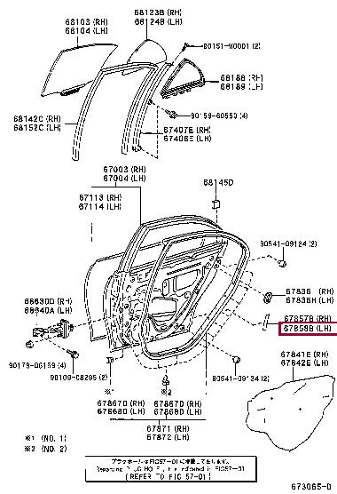 6785805010 Toyota Label