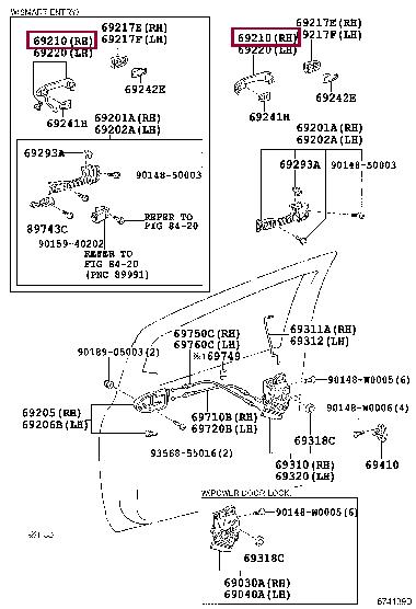 Door handle Toyota: 692110D901 Toyota Handle-assist