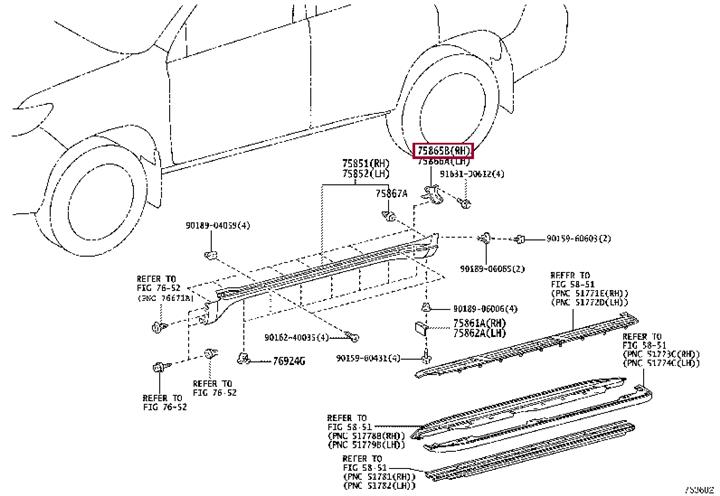 7586560010 Toyota Holder, dryer