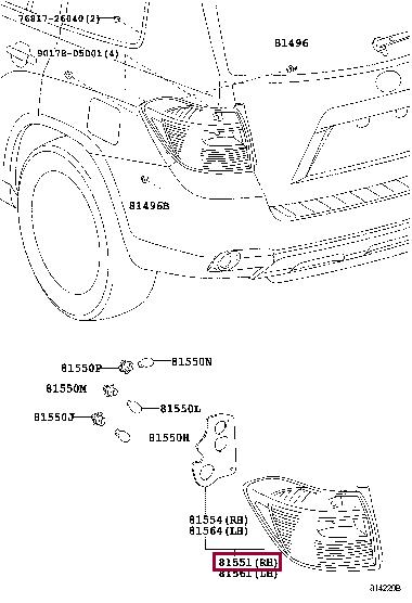 8155148280 Toyota Flashlight