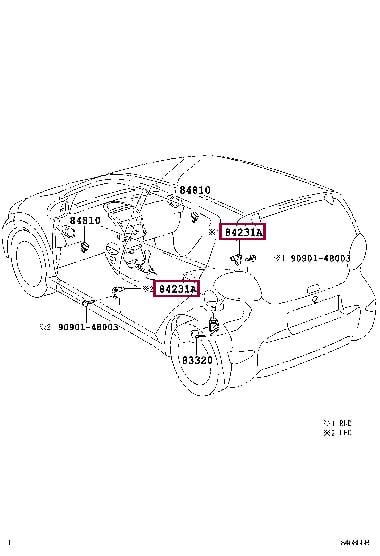 842310D030 Toyota Door end