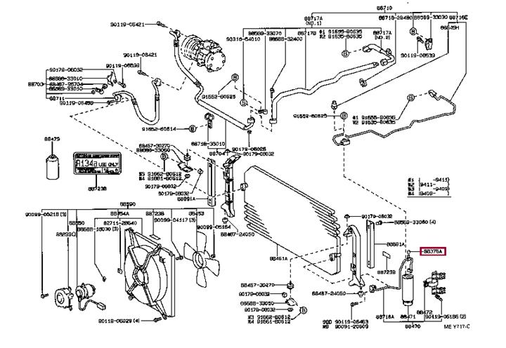 8837530280 Toyota Lid