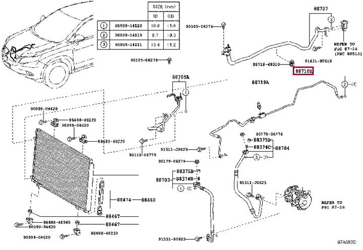 8871048350 Toyota Coolant pipe