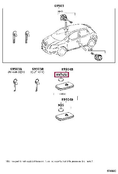 Toyota 89745-52030 KNOPFZELLE 8974552030 8974552030 Toyota KNOPFZELLE