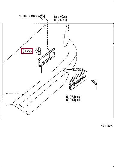 Toyota 90075-99005 Cartridge lamp 9007599005