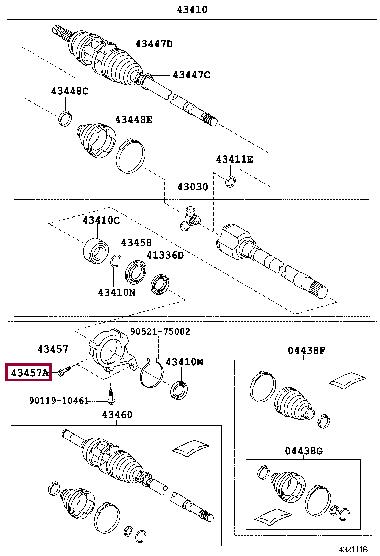 9010510381 Toyota Bolt