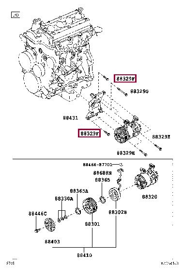 90105W0016 Toyota Bolt