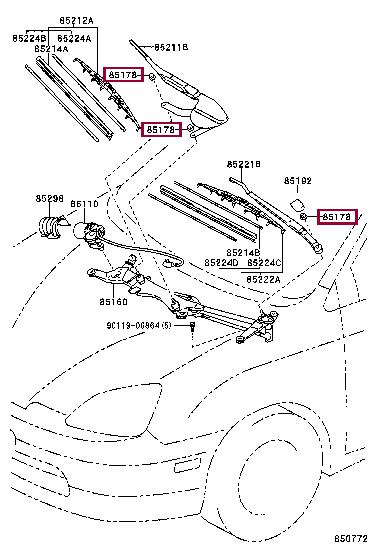 9017610005 Toyota Nut
