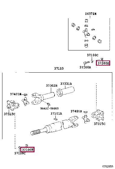 9017811001 Toyota Nut