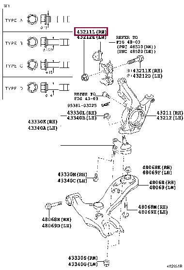 9017817002 Toyota Nut