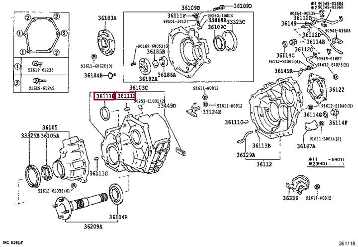 9031016001 Toyota Transfer Case Output Shaft Seal