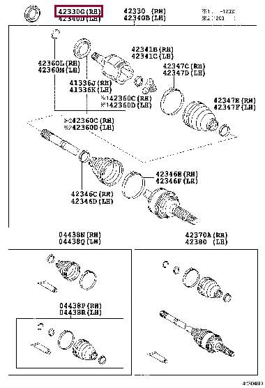 Toyota 90311-42047 SEAL OIL-DIFFERENTIAL 9031142047 9031142047 Toyota SEAL OIL-DIFFERENTIAL