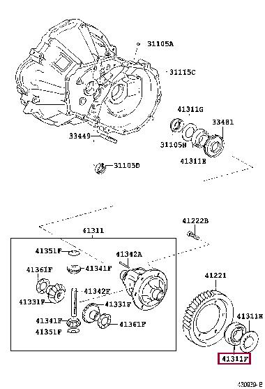 Toyota 90366-40094 Bearing Differential 9036640094