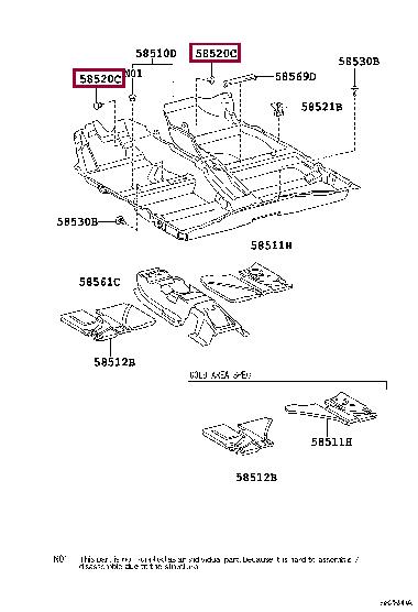9046705164B2 Toyota Clip