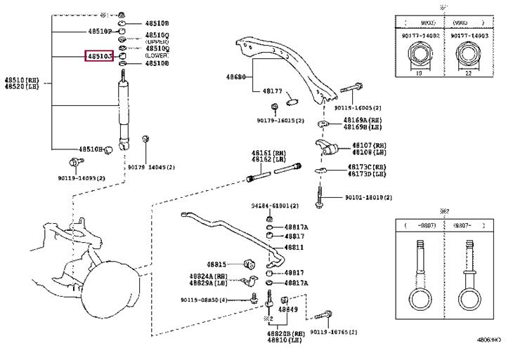 Toyota 90540-17006 Cushion 9054017006