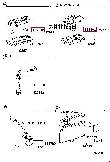 9098112014 Toyota Halogen lamp 12V