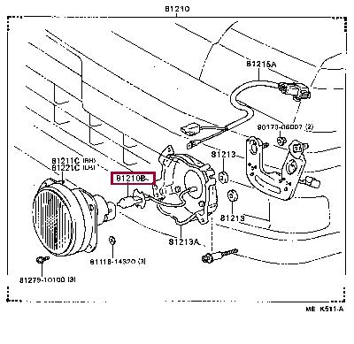 9098113040 Toyota Halogen lamp 12V H3 55W