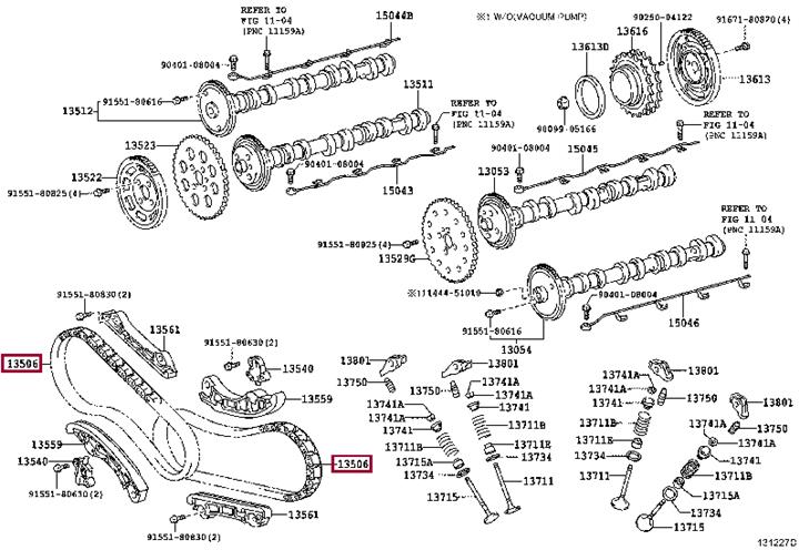 1350651020 Toyota Timing chain