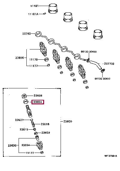 2365464010 Toyota Differential washer support