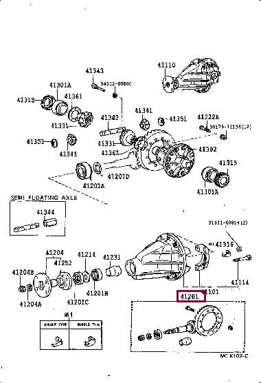 4120180522 Toyota Transfer the main assy