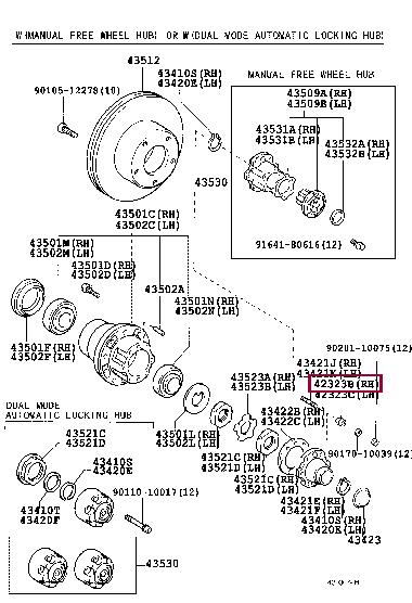 4232360030 Toyota Washer