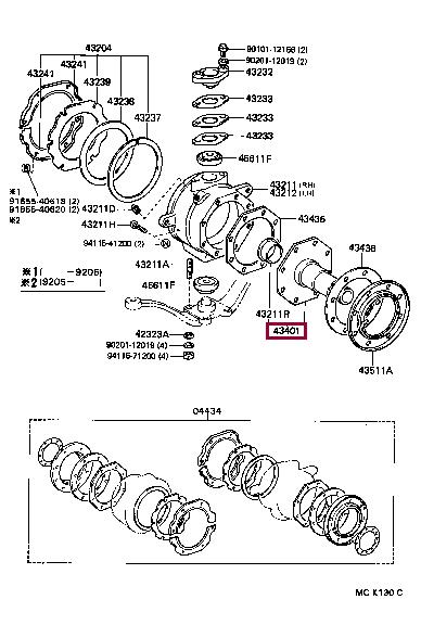 Buy Toyota 43401-60081 at a low price in United Arab Emirates!