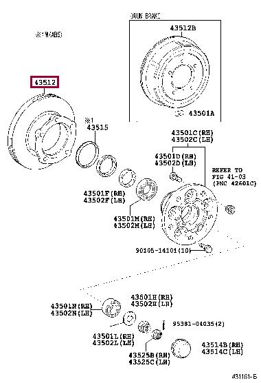 4351237080 Toyota Brake disc