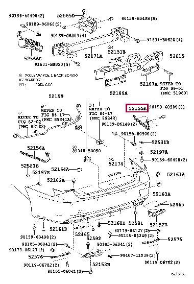 5215550030 Toyota Bumper guide