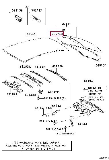 7557112A10 Toyota Weatherstrip