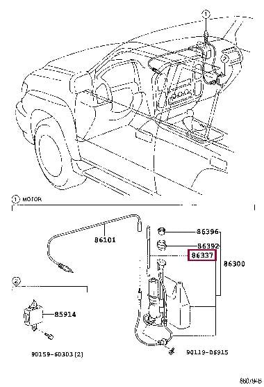 8633760151 Toyota Antenna