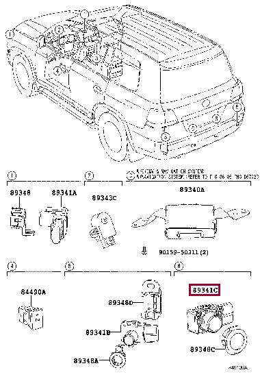 Toyota 89341-28451-B0 Parking sensor 8934128451B0