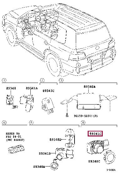 8934128451B2 Toyota Parking sensor