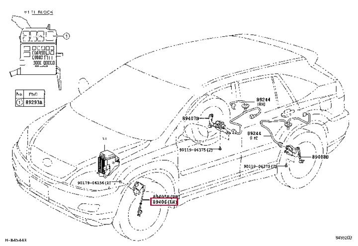 Toyota 89406-48020 Body level sensor 8940648020 8940648020 Toyota Body level sensor