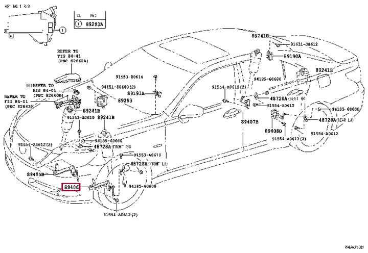 Toyota 89406-50130 SENSOR SUB-ASSY HEI 8940650130 8940650130 Toyota SENSOR SUB-ASSY HEI