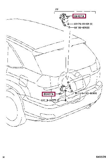 Toyota 89407-48020 Auto part 8940748020 8940748020 Toyota Auto part