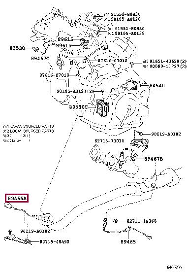 Toyota 89465-0E040 Lambda sensor 894650E040