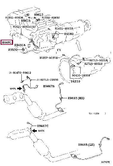 8949130061 Toyota Oil level sensor