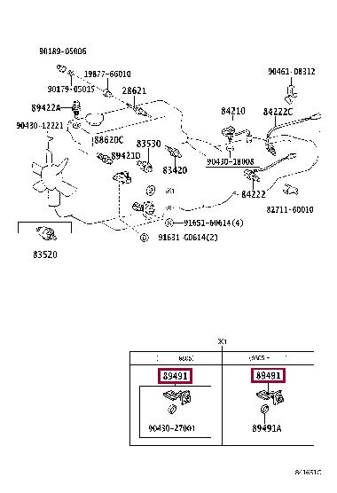 8949160060 Toyota Oil level sensor