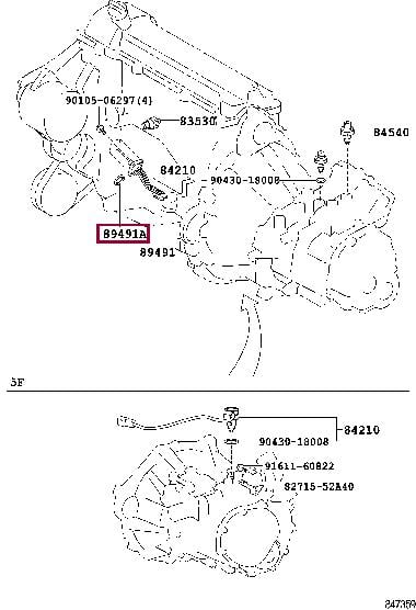 8949360010 Toyota Gasket