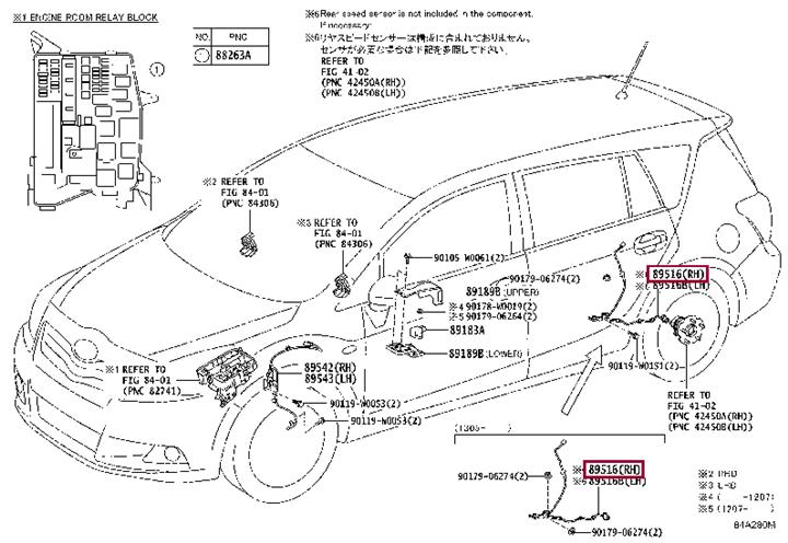 Toyota 89516-02170 KABELSTRANG 8951602170