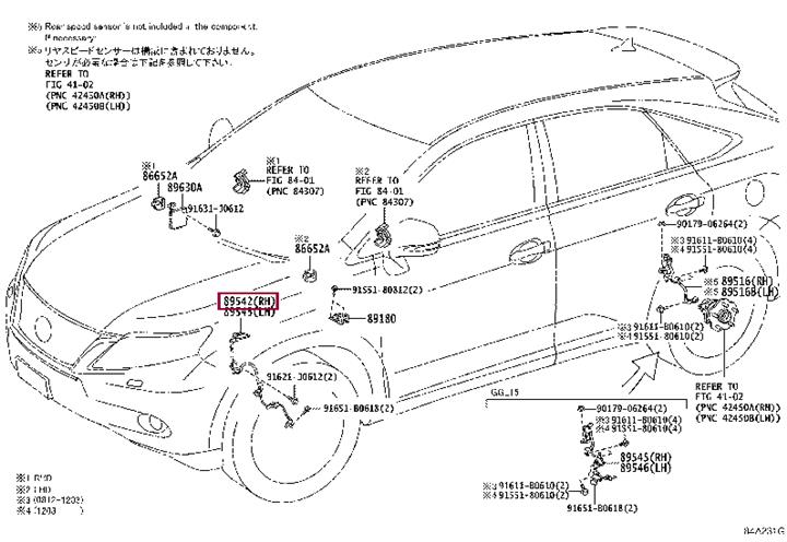 Toyota 89542-48050 Sensor ABS 8954248050 8954248050 Toyota Sensor ABS