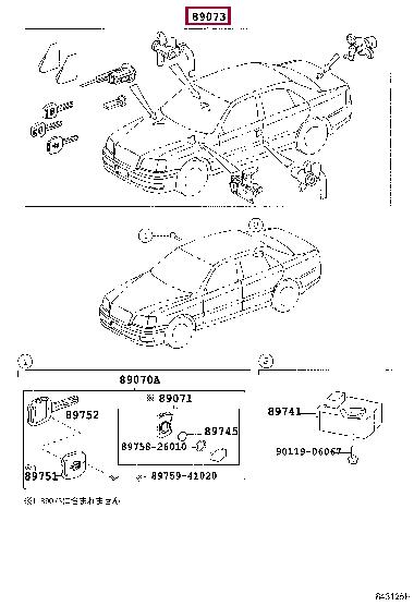 8975941020 Toyota Auto part