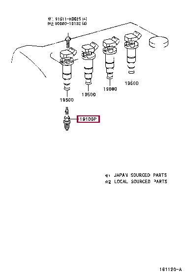 Toyota 90080-91194 Spark plug 9008091194