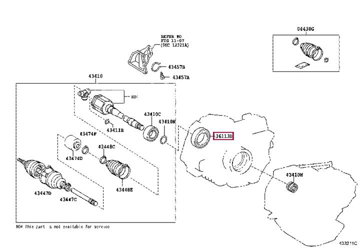 9031136006 Toyota SEAL OIL-DIFFERENTIAL