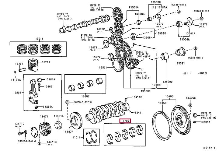 S117012160 Toyota Connecting rod bearing
