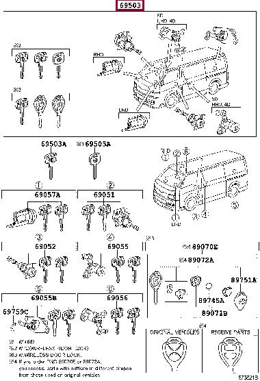 6900526451 Toyota Egnition lock