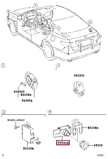 8934133110A1 Toyota Parking sensor