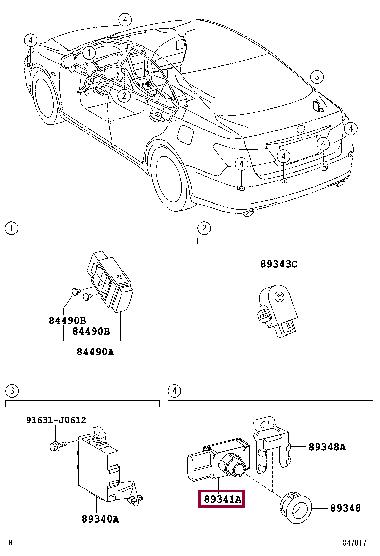 8934133110C1 Toyota Parking sensor