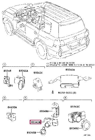 8934133140B4 Toyota Parking sensor