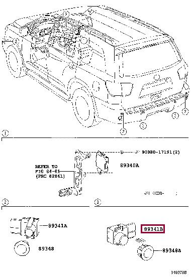 8934133140B5 Toyota Parking sensor